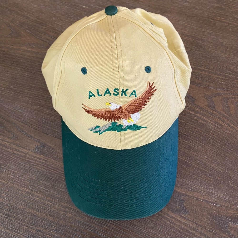 Tan & Green Alaska Ball cap snap back